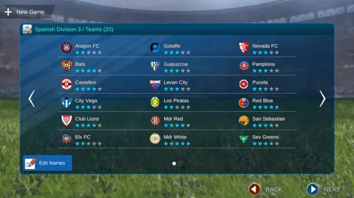 Pro League Soccer android App screenshot 2